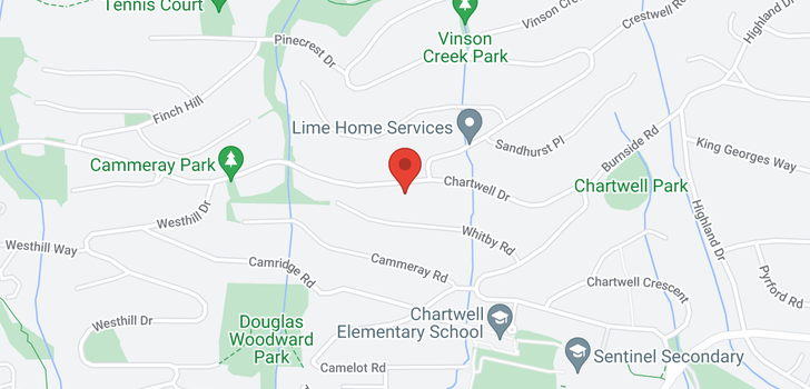 map of 1410 CHIPPENDALE ROAD